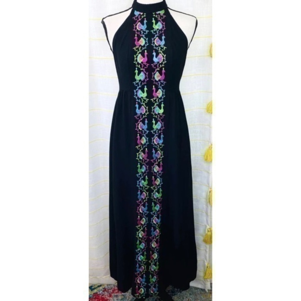 Vintage 70s Lanz Original Halter Dress, Small, Open Back, Flawless Condition